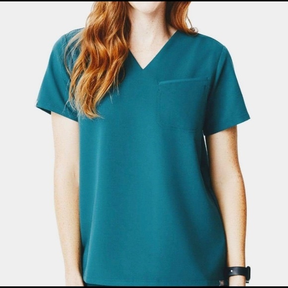 Figs Tops Figs Caribbean Blue Sokone Poshmark